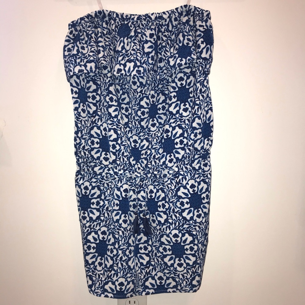 Strapless Ruffle Romper